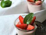 Panna cotta coco-fraise 2° version { sans gluten, sans lait, sans œufs }