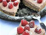 Tarte mi-crue cerises et framboises, bio