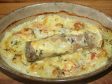 Andouillette au four gratinée au reblochon façon tartiflette