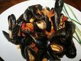 Chili con mejillon (Moules à la mexicaine)