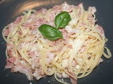 Linguine à la Gricia, pancetta et pecorino romano