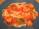 Linguine au rougail saucisses