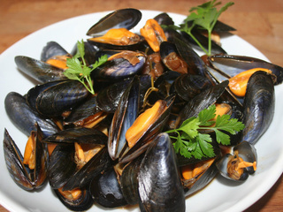 Moules aux gingembre et sauce soja