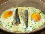 Oeufs sur le plat aux sardines