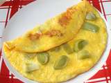 Omelette poireau emmental