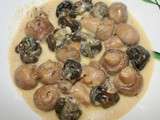 P'tits gris et champignons sauce au Munster