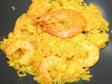 Riz indien aux congre et gambas