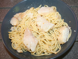 Spaghetti émincés de haddock sauce crème aneth