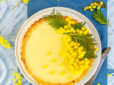 Tarte aux fleurs de mimosa sauvage