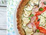 Tarte courgette, tomates & pommes de terre #vegan