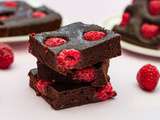 Brownie aux framboises (sans beurre)