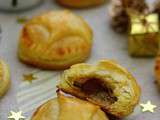 Chaussons au foie gras, poire et cacao