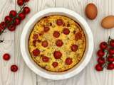 Clafoutis au thon et tomates cerises