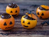 Clémentines d'Halloween à la mousse au chocolat