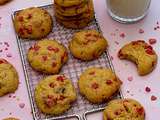 Cookies aux pralines roses