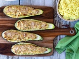 Courgettes farcies au thon