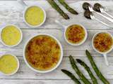 Crème brulée aux asperges et parmesan