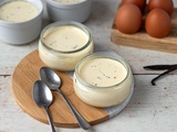 Crèmes aux oeufs à la vanille