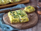 Croque quiche aux poireaux et jambon