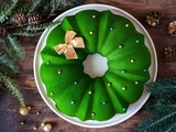 Entremets vanille, poire et pain d'épices façon couronne de Noël