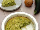 Gâteau de semoule aux courgettes et oignons