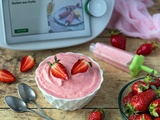 Glace à la fraise minute au Thermomix