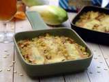 Gratin de crozets aux endives, bière et Maroilles