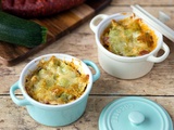 Gratin de ravioles au chorizo et courgette