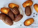 Madeleine aux pépites de chocolat et coque en chocolat