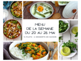 Menu de la semaine printemps : du 20 au 26 mai