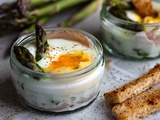 Oeuf cocotte aux asperges et bacon au Cookeo (ou sans)