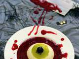 Panna cott'oeil ensanglanté (pour halloween)