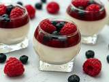 Panna cotta aux fruits rouges