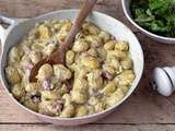 Poêlée de gnocchi façon tartiflette