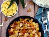 Poulet sauté aux noix de cajou et ananas