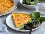 Quiche aux carottes et chèvre frais