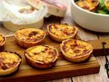 Quiches apéritives au camembert et bacon