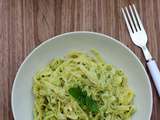 Tagliatelle au pesto de courgettes