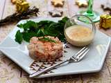 Tartare de Saint-Jacques et crevettes, et velouté de chou-fleur