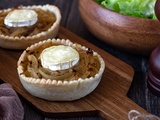 Tartelettes aux oignons caramélisés et chèvre