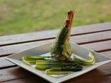 Souris d'agneau confites croute de roquette et asperge verte, Festival International de l'Image Culinaire