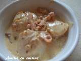 Coquille St Jacques lardon moutarde