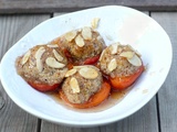 Abricots rotis au four aux amandes