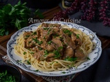 Boeuf stroganoff facile