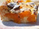 Clafoutis de Provence aux abricots, pêches, amandes et lavande