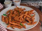 Frites de patate douce au four