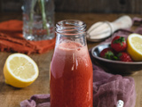 Jus de fraises carottes et gingembre