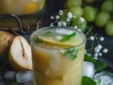 Mocktail sangria blanche aux poires