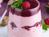 Mousse aux framboises sans œufs