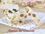 Nougat blanc aux fruits secs